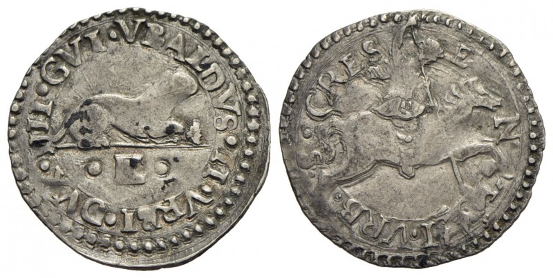 URBINO - Guidobaldo II (1538-1574) - Armellino - Armellino a d. - R/ Il Santo in...