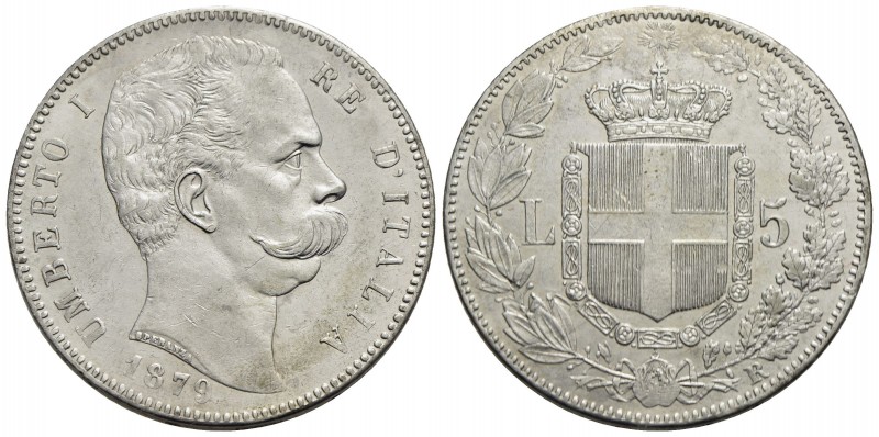 Umberto I (1878-1900) - 5 Lire - 1879 - AG Pag. 590; Mont. 33
bello SPL