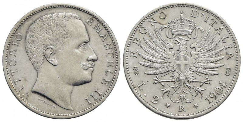 Vittorio Emanuele III (1900-1943) - 2 Lire - 1904 Aquila - AG RR Pag. 728; Mont....