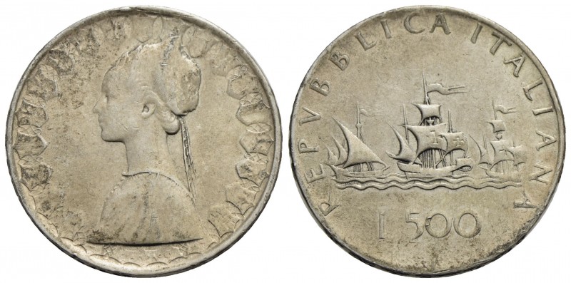Repubblica Italiana (emissioni in lire) (1946-2001) - 500 Lire - 1964 - Caravell...