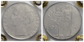 Repubblica Italiana (emissioni in lire) (1946-2001) - 100 Lire - 1956 - AC Mont. 6 Periziata Rocco di Torrepadula
FDC