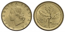 Repubblica Italiana (emissioni in lire) (1946-2001) - 20 Lire - 1976 - BT NC Bordo largo
FDC