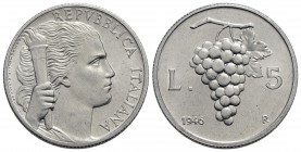 Repubblica Italiana (emissioni in lire) (1946-2001) - 5 Lire - 1946 - IT RR Mont. 3
FDC
