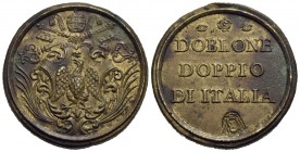 ROMA - Innocenzo XIII (1721-1724) - Doppio doblone - Stemma pontificio - R/ DOBLONE DOPPIO DI ITALIA Ø: 34 mm. - (BR g. 26,37) R Borz. 380
SPL+