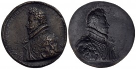 SAVOIA - Emanuele Filiberto (1553-1580) - Placchetta - Busto a s. Ø: 75 mm. - (AE g. 90,5) RR
BB+