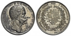SAVOIA - Vittorio Emanuele II (1849-1861) - Medaglia - 1859 - Alleanza Franco-Sarda - Testa laureata a d. - R/ Scritta entro rami d'alloro e di querci...