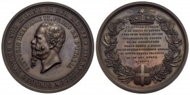 SAVOIA - Vittorio Emanuele II Re d'Italia (1861-1878) - Medaglia - 1878 - Nel giorno della sua morte - Testa a s. - R/ Scritta Opus: Farnesi Ø: 51 mm....