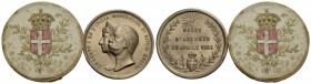 SAVOIA - Umberto I (1878-1900) - Medaglia - 1893 - Per le nozze d'argento - Busti del Re e della Regina a d. - R/ Scritta Ø: 30 mm. - (MD g. 19,8) In ...