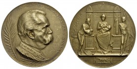 SAVOIA - Umberto I (1878-1900) - Medaglia - 1900 - Per la morte - Testa a d. - R/ Allegoria dell'Italia che allatta Opus: Vagnetti Ø: 50 mm. - (AG dor...