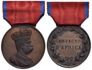 SAVOIA - Umberto I (1878-1900) - Medaglia - Campagne d'Africa - Busto a d. - R/ Scritta entro corona d'ulivo Opus: Speranza Ø: 32 mm. - AE Bini 72 In ...