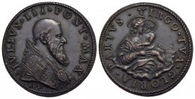 PAPALI - Giulio III (1550-1555) - Medaglia - A. V - Busto con piviale a d. - R/ La Vergine col Bambino Ø: 30 mm. - (AE g. 18,4)
qFDC