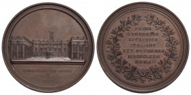 CITTA' - Roma - Medaglia - 1872 - I congresso giuridico italiano - Prospettiva anteriore del Campidoglio - R/ Scritta entro corona Opus: Bianchi Ø: 60...