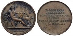 CITTA' - Roma - Medaglia - 1899 - Accademia Tiberina - Figura allegorica del Tevere - R/ Scritta Opus: Voigt Ø: 45 mm. - (AE g. 32,3)
BB-SPL