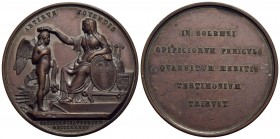 CITTA' - Savona - Medaglia - 1834 - Società di Belle Arti - Figura allegorica di Savona velata e diademata - R/ Scritta Opus: Galeazzi Ø: 43 mm. - (AE...