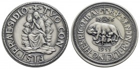 CITTA' - Siena - Sigillo - 1955 - Tuo confisi praesidio - R/ Lupa capitolina Opus: Stabilimenti Artistici - Firenze Ø: 32 mm. - AG In scatola original...