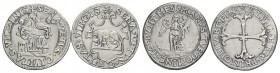 CITTA' - Siena - Sigillo - Dittico - Sena vetus civitas virginis Opus: Picchiani e Barlacchi Ø: 34 mm. - (AG g. 42) In scatola originale - Lotto di du...