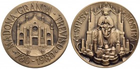 CITTA' - Treviso - Medaglia - 780-1980 Madona Granda - Santa Maria Maggiore - R/ La Madonna e il Bambino in trono Ø: 45 mm. - AE
FDC