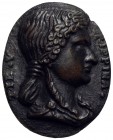 PERSONAGGI - Agrippina (Moglie dell'Imperatore Tiberio) - Placchetta - (AE g. 33,7) mm. 53 x 43
SPL+