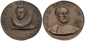 PERSONAGGI - Claudia De' Medici (1604-1648) - Medaglia - 1973 - Convegno intercittà, ferrovia del Brennero Opus: G. Bogoni Ø: 60 mm. - (AE g. 89,1)
S...