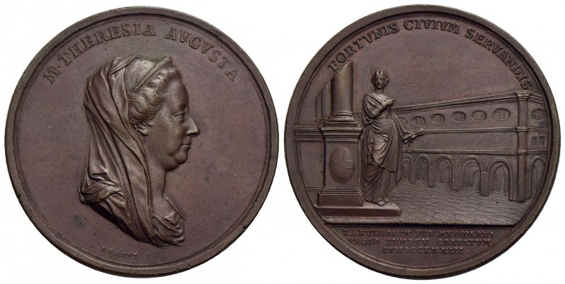 PERSONAGGI - Maria Teresa d'Austria (1740-1780) - Medaglia - 1773 - Fondazione d...