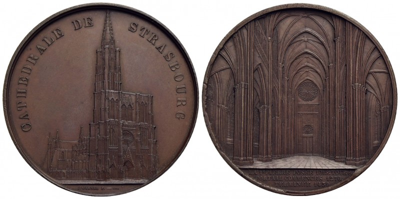 BELGIO - Leopoldo I (1831-1865) - Medaglia - 1861 - Cattedrale di Strasburgo - V...