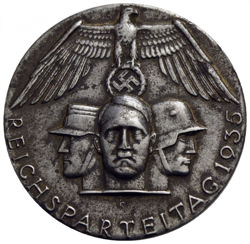 GERMANIA - Terzo Reich (1933-1945) - Spilla - 1935 - Raduno nazista a Norimberga...