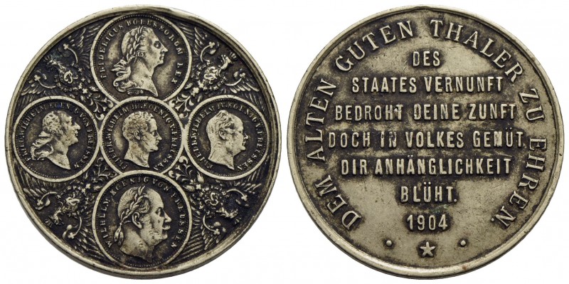 GERMANIA - PRUSSIA - Guglielmo II (1888-1918) - Medaglia - 1904 - Per onorare il...