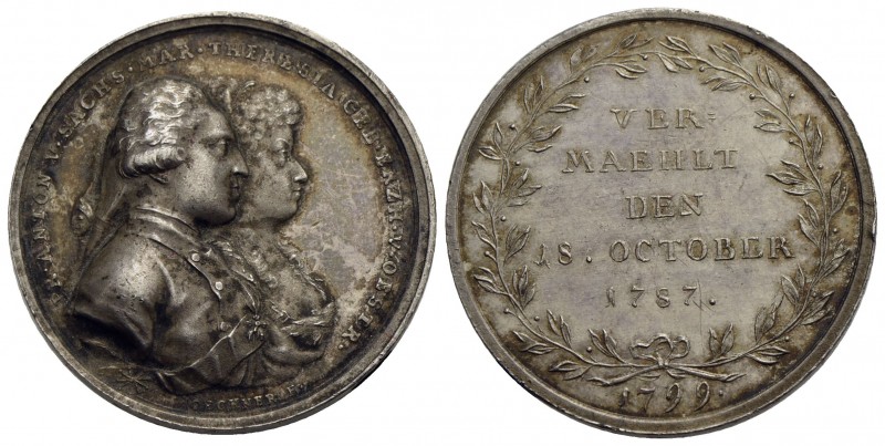 GERMANIA - SASSONIA - Antonio (1827-1836) - Medaglia - 1799 - Per il matrimonio ...