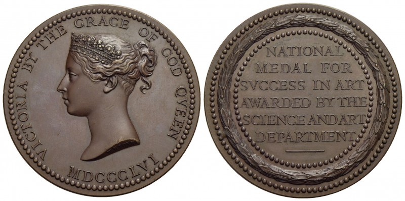 GRAN BRETAGNA - Vittoria (1837-1901) - Medaglia - 1856 - Premio nazionale - Bust...