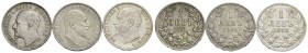 Estere - BULGARIA -Leva 1891 KB - 1910 e 1913 - Lotto di tre monete
med. SPL