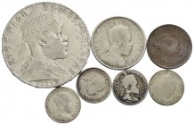 Estere - ETIOPIA - Lotto di 7 monete di cui 6 in Ag. -
med. BB