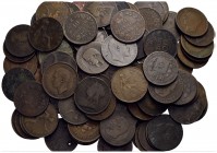 Estere - Lotto di un Kg. di monete in rame di tutto il mondo di grande modulo (10 Cent.) -
med. BB