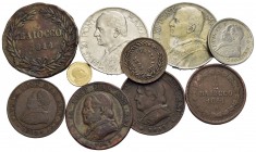 Zecche Italiane - ROMA - Lotto di 10 monete di cui 3 Ag. e 1 Ag. dorato (gr.1) -
MB÷FDC