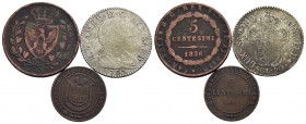 Savoia - Lotto di tre monete -
med. BB