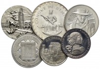 Medaglie - RIMINI e FORLI' - Medaglie in argento con diametri e soggetti vari, gr. 138 - Lotto di 6 medaglie
FDC