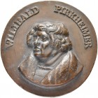 DEUTSCHLAND
Sammlung von Münzen und Medaillen der Stadt Nürnberg aus altem Privatbeitz
Bleimedaille o. J. Auf Willibald Pirckheimer. Unbekannter Kop...