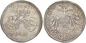 DEUTSCHLAND
Sammlung von Münzen und Medaillen der Stadt Nürnberg aus altem Privatbeitz
Reichsguldiner 1570. 24.30 g. Kellner 142. Slg. Erlanger 207....