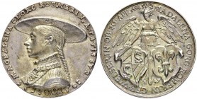 DEUTSCHLAND
Sammlung von Münzen und Medaillen der Stadt Nürnberg aus altem Privatbeitz
Silbermedaille 1582. Auf den Tod der Magdalena Römer, geb. We...