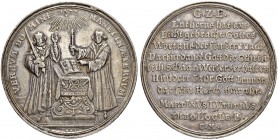 DEUTSCHLAND
Sammlung von Münzen und Medaillen der Stadt Nürnberg aus altem Privatbeitz
Silbermedaille 1617. Mit Chronogramm. Auf die 100-Jahrfeier d...