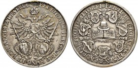 DEUTSCHLAND
Sammlung von Münzen und Medaillen der Stadt Nürnberg aus altem Privatbeitz
Silbermedaille 1623. Auf die Erhebung des Gymnasiums Altdorf ...