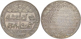 DEUTSCHLAND
Sammlung von Münzen und Medaillen der Stadt Nürnberg aus altem Privatbeitz
Silbermedaille 1673. Auf das neue Zucht- und Arbeitshaus. Ste...