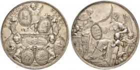 DEUTSCHLAND
Sammlung von Münzen und Medaillen der Stadt Nürnberg aus altem Privatbeitz
Silbermedaille 1686. Auf die Siege über die Türken. Stempel v...