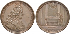 DEUTSCHLAND
Sammlung von Münzen und Medaillen der Stadt Nürnberg aus altem Privatbeitz
Bronzemedaille 1718. Auf den Tod des Christoph Hieronymus Voi...