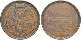 DEUTSCHLAND
Sammlung von Münzen und Medaillen der Stadt Nürnberg aus altem Privatbeitz
Bronzemedaille 1723 (Chronogramm). Auf die 100-Jahrfeier der ...