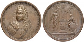 DEUTSCHLAND
Sammlung von Münzen und Medaillen der Stadt Nürnberg aus altem Privatbeitz
Bronzemedaille o. J. (um 1724). Auf den Ratsherrn Johann Sigi...