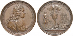 DEUTSCHLAND
Sammlung von Münzen und Medaillen der Stadt Nürnberg aus altem Privatbeitz
Bronzemedaille 1726. Auf Johann Martin von Ebermayer. Stempel...
