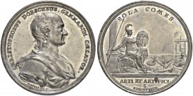 DEUTSCHLAND
Sammlung von Münzen und Medaillen der Stadt Nürnberg aus altem Privatbeitz
Zinnmedaille 1729. Auf Christoph Dorsch, Gemmenschneider. Ste...