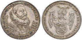 DEUTSCHLAND
Sammlung von Münzen und Medaillen der Stadt Nürnberg aus altem Privatbeitz
Silbermedaille 1738. Auf den 100. Todestag des Nürnberger Pat...