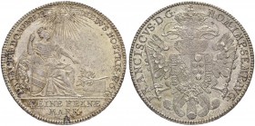 DEUTSCHLAND
Sammlung von Münzen und Medaillen der Stadt Nürnberg aus altem Privatbeitz
Konventionstaler 1761. 28.01 g. Kellner 339. Dav. 2487. Fast ...