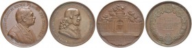 DEUTSCHLAND
Sammlung von Münzen und Medaillen der Stadt Nürnberg aus altem Privatbeitz
Bronzemedaille 1844. Auf das 200jährige Bestehen des Pegnesis...